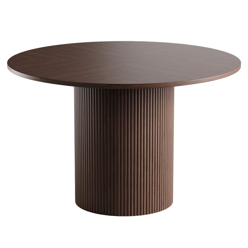 Magnus Round Wood Dining Table - Image 2