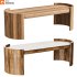 Hug M Oval Coffee Table - Thumbnail 1