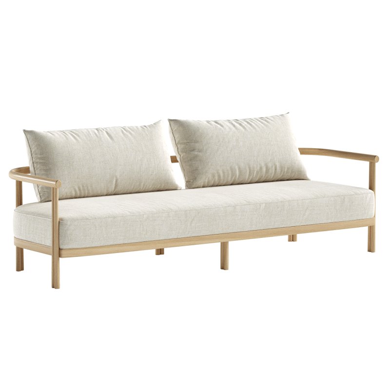 Cove Teak 3 Seat Sofa - Image 2