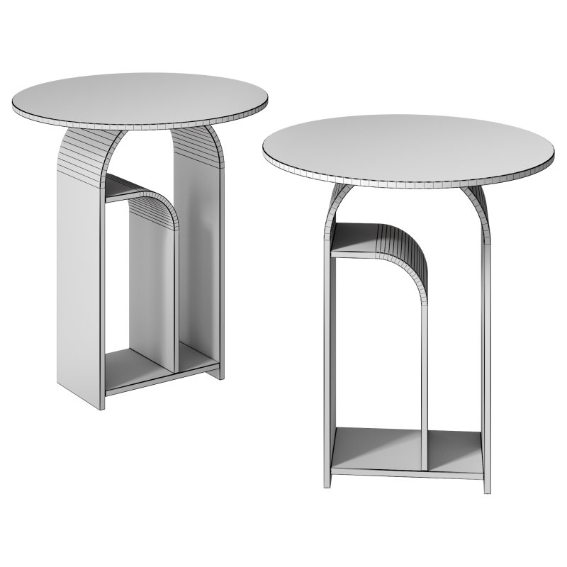 Round Acrylic Side Table by Unique Home Decor - Image 1