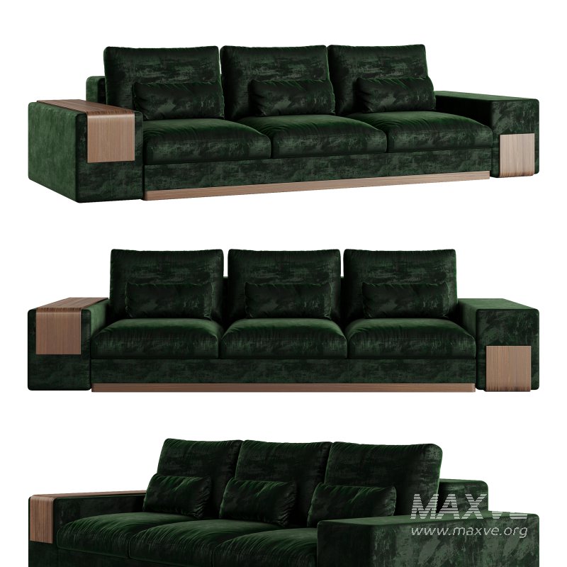MIES 3 Seat Sofa by ALMA de LUCE - Image 1