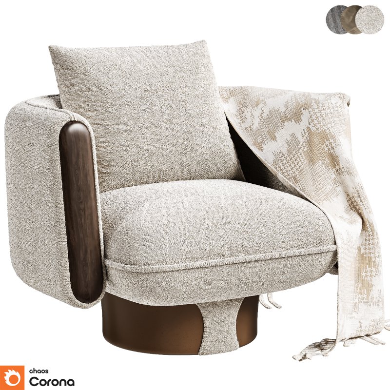 VELLUTO SWIVEL CHAIR - Image 1