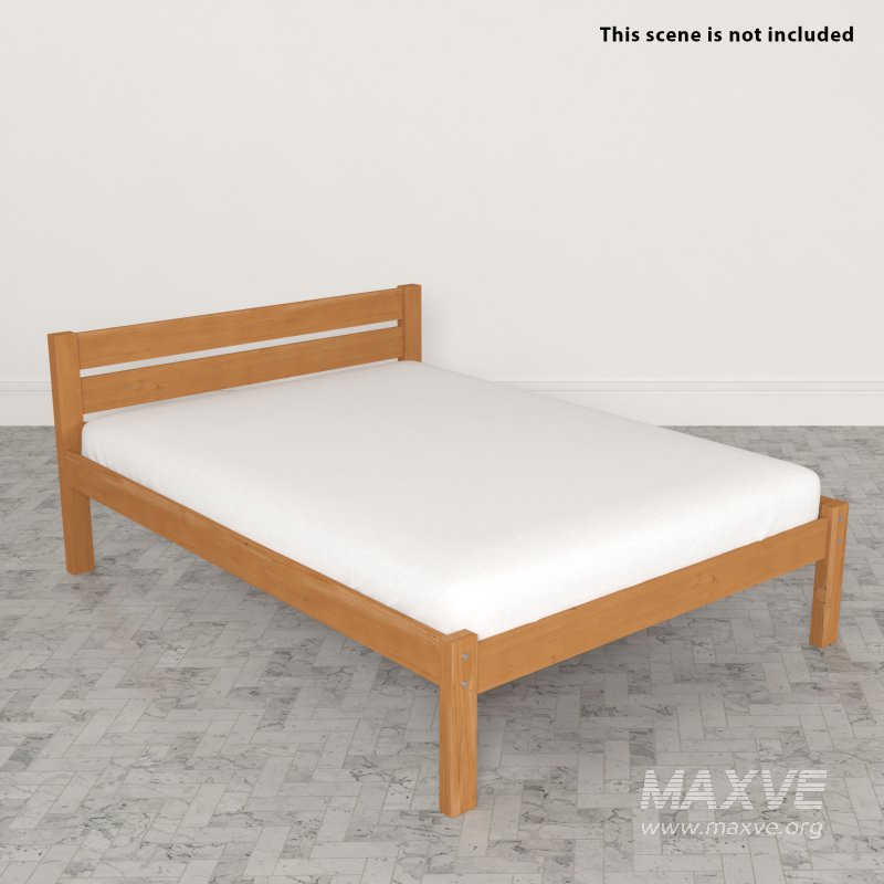 Classic Wooden Bed - Image 6