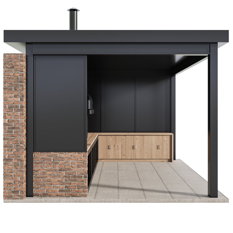 Modern Outdoor Kitchen 03 - Image 6