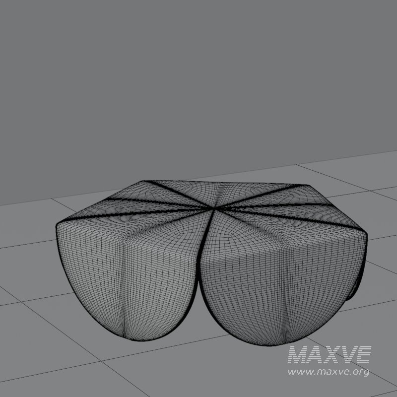 Sculptural Wooden Coffee Table - Image 1