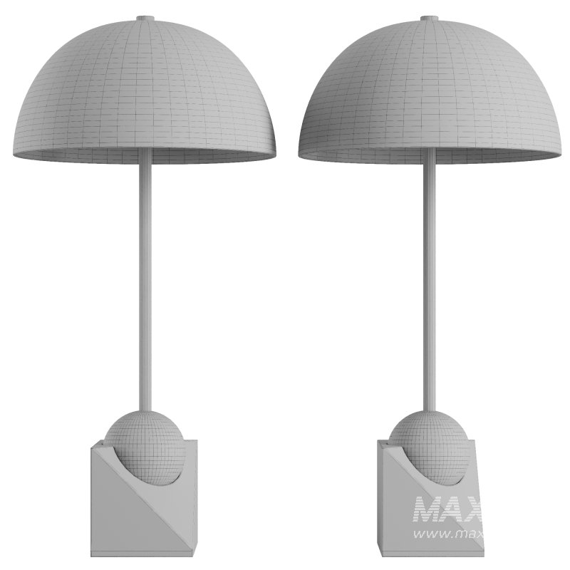 Venus Champagne Metal Dome Table Lamp - Image 4