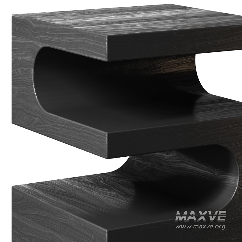 WOOOD Exclusive Toma Bijzettafel Mango Hout Zwart - Image 2