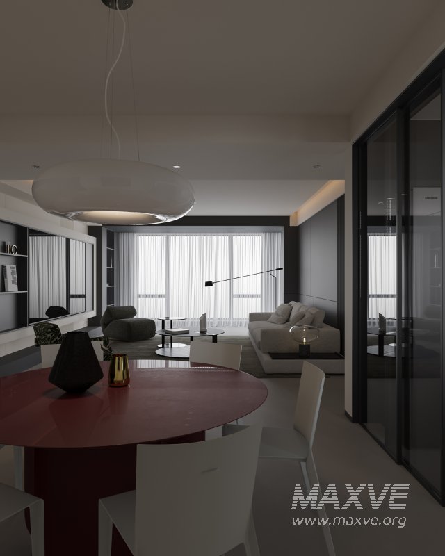 Modern living and dining room - Image 7