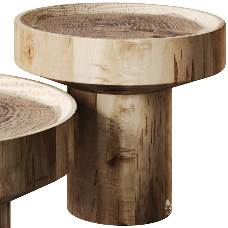 Saman Wood Round Tables by Beautifully Unique - Image 5