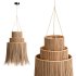 Suhana 3 Tier Alang Alang Pendant Light - Thumbnail 1
