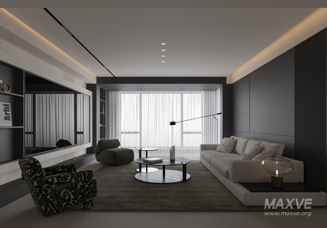 Modern living and dining room - Image 1