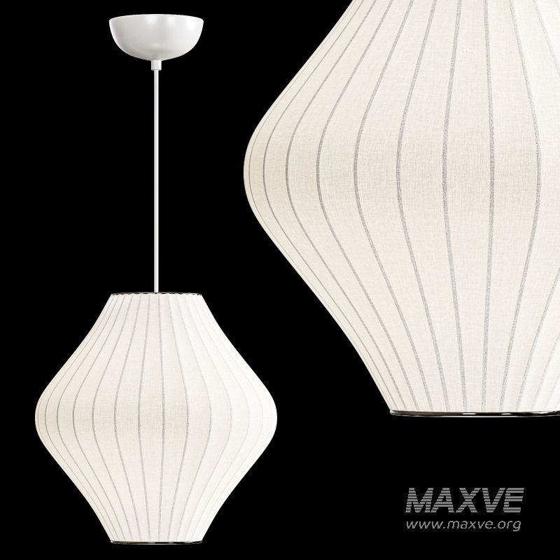 Tatami Fabric Shade LED Pendant - Image 2