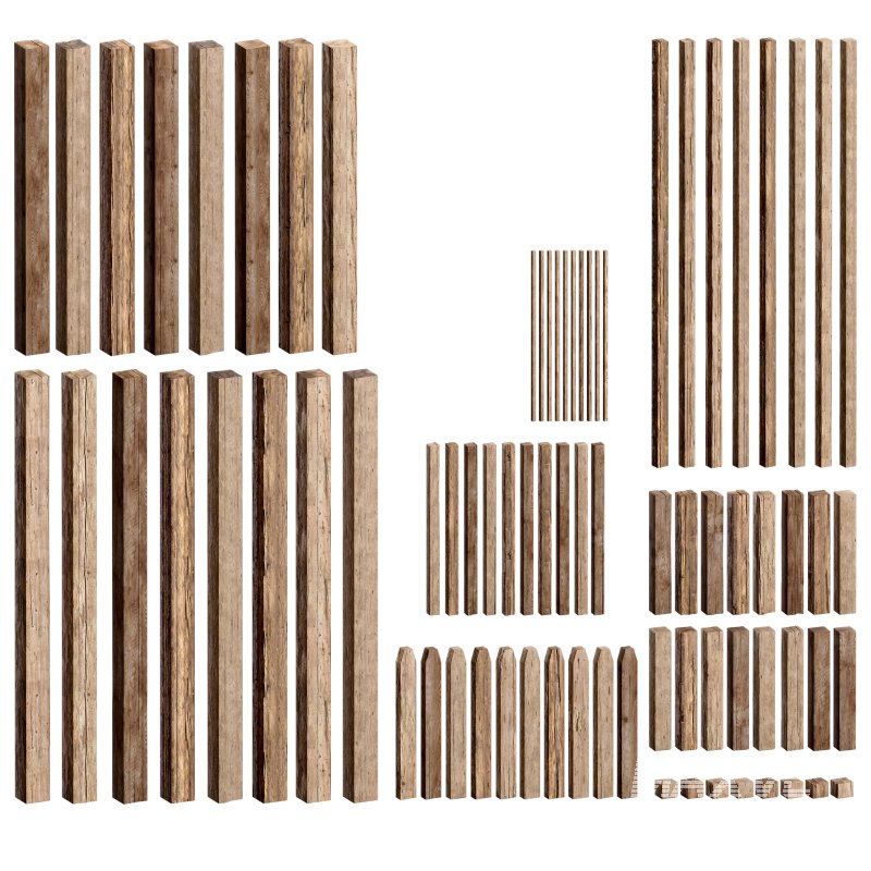 Wooden Plank & Beam Vol.02 – Medieval 3D Asset Pack/Low Poly/Game Ready - Image 5