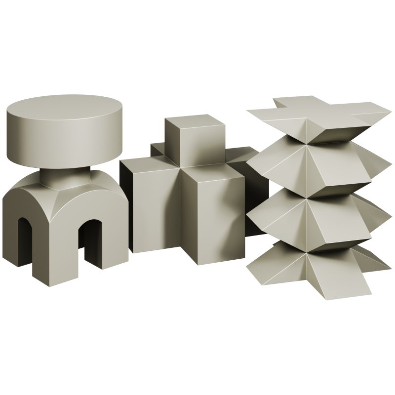 Studio Brancusi Sculptural Side Tables Matte Steel Customizable by 1stDibs - Image 6