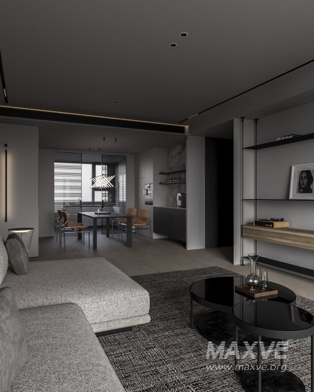Modern living and dining room - Image 2