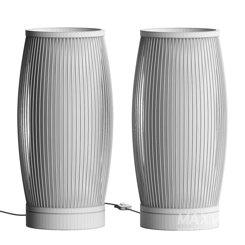 Traditional Japanese Cylinder Table Lamp - Image 4