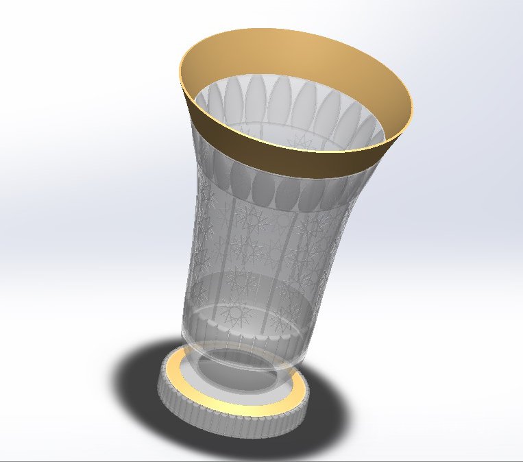 Flower vase models: 3D printing, metal processing, glass and crystal, interior decoration. - Image 6
