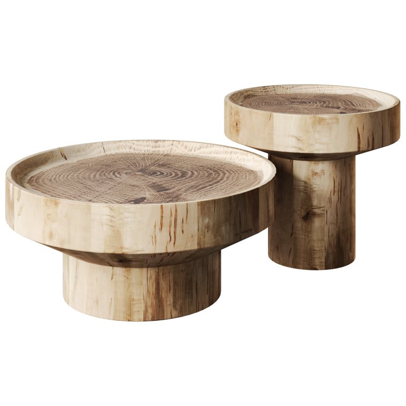 Saman Wood Round Tables by Beautifully Unique - Image 4