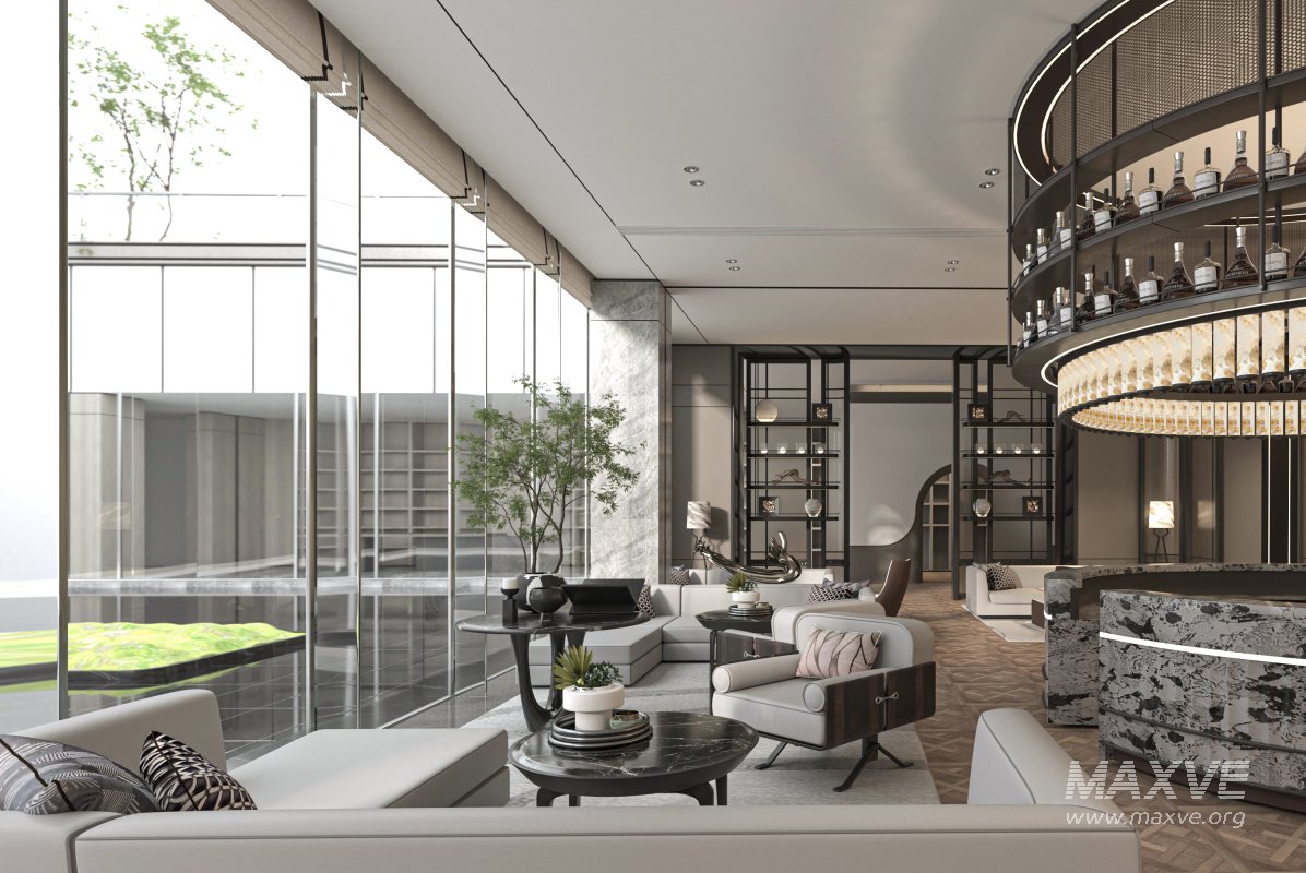 Modern sales office front desk - Image 1