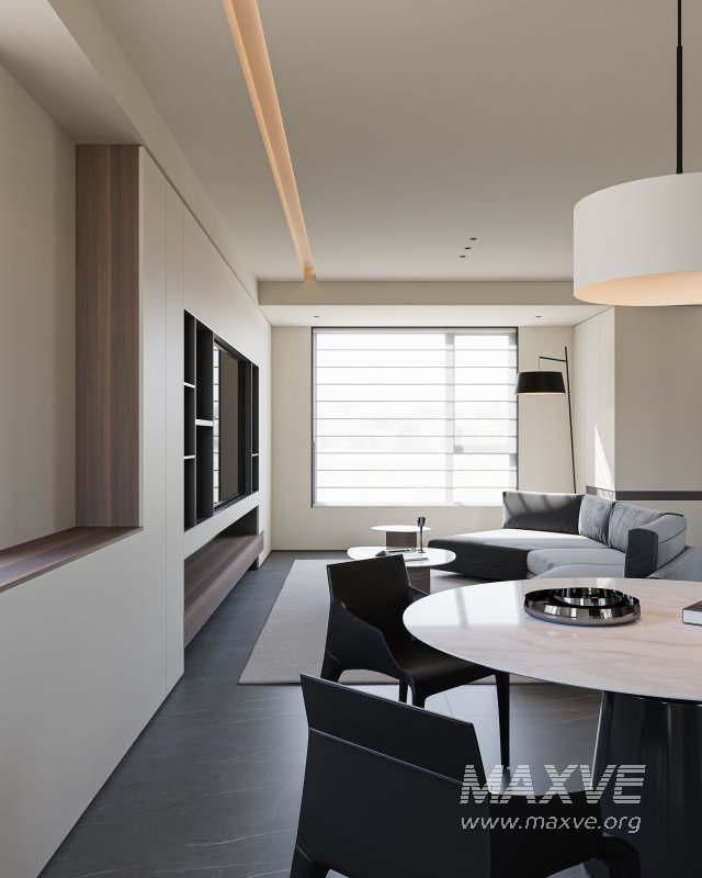 Modern living and dining room - Image 8