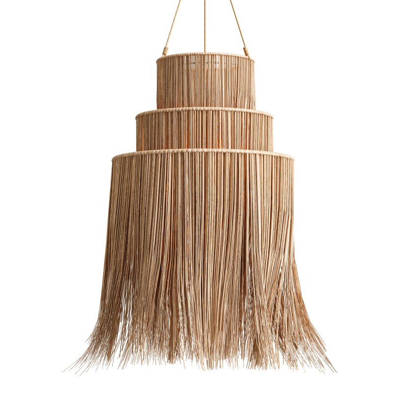 Suhana 3 Tier Alang Alang Pendant Light - Image 3