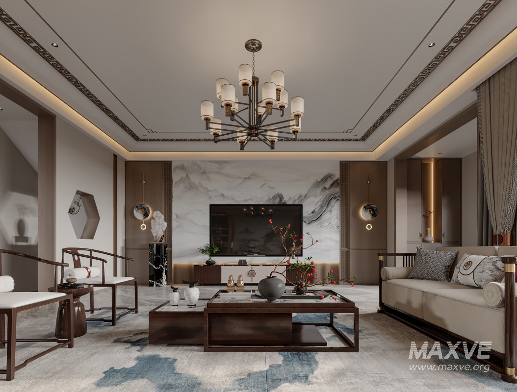 Chinese Living Room Dining Room - Image 3