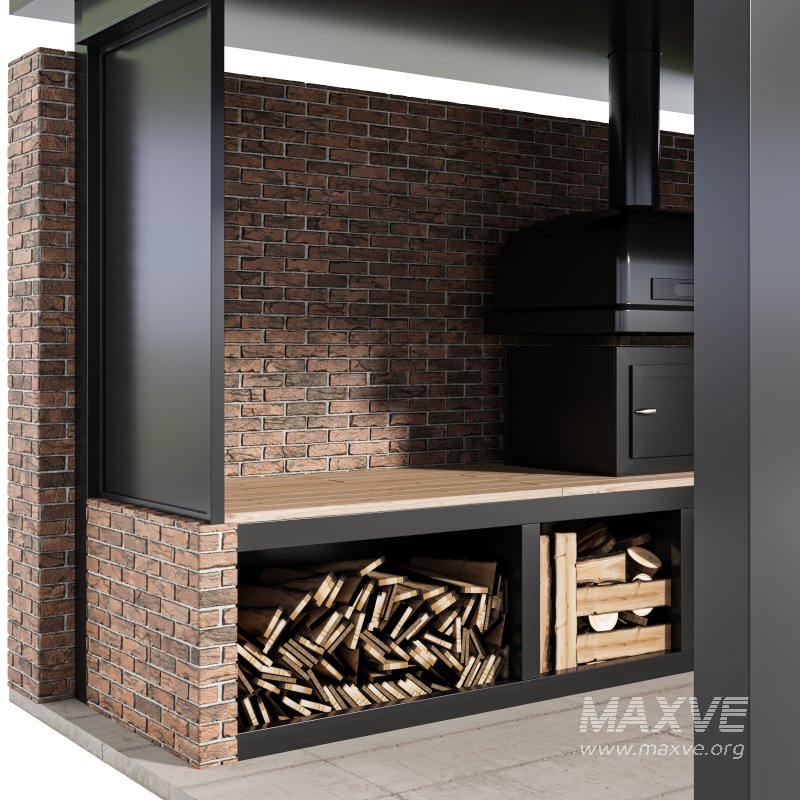 Modern Outdoor Kitchen 03 - Image 8