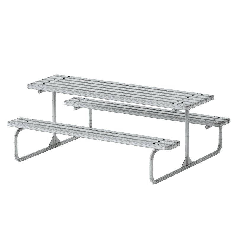 METAL PICNIC TABLE 113 - Image 3