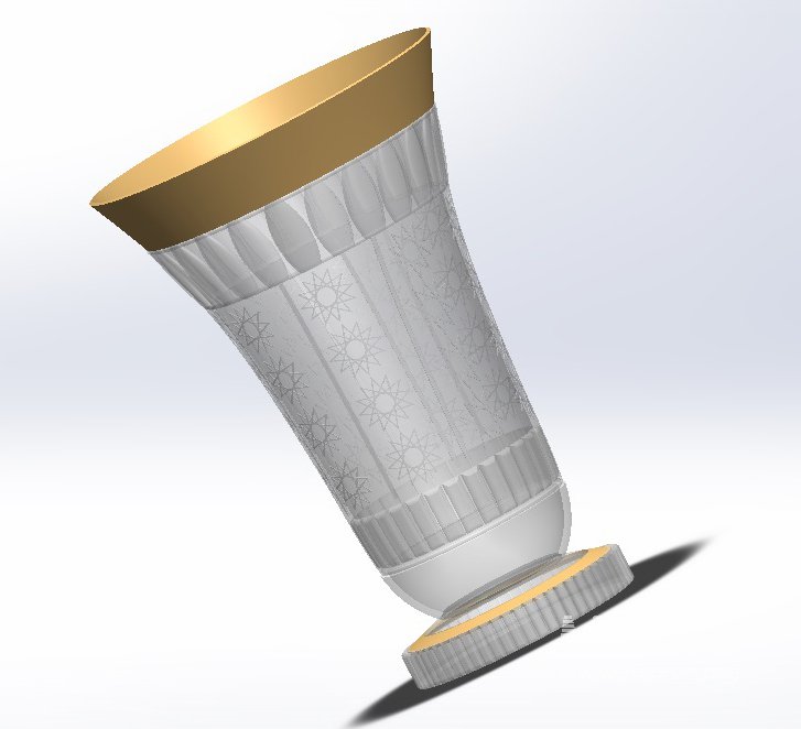 Flower vase models: 3D printing, metal processing, glass and crystal, interior decoration. - Image 3