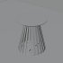 Modern Wooden Slatted End Table - Thumbnail 2