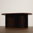 Modern Oval Wood Coffee Table - Thumbnail 1