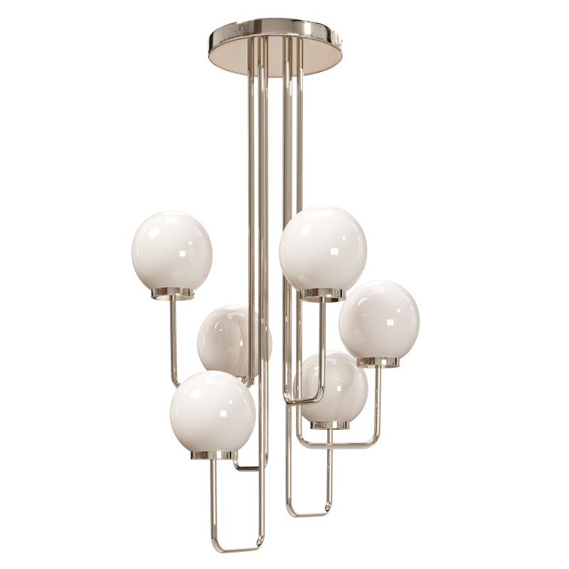 ILLOGICA ALLEGRIA Chandelier WHITE AND BRASS - Image 3