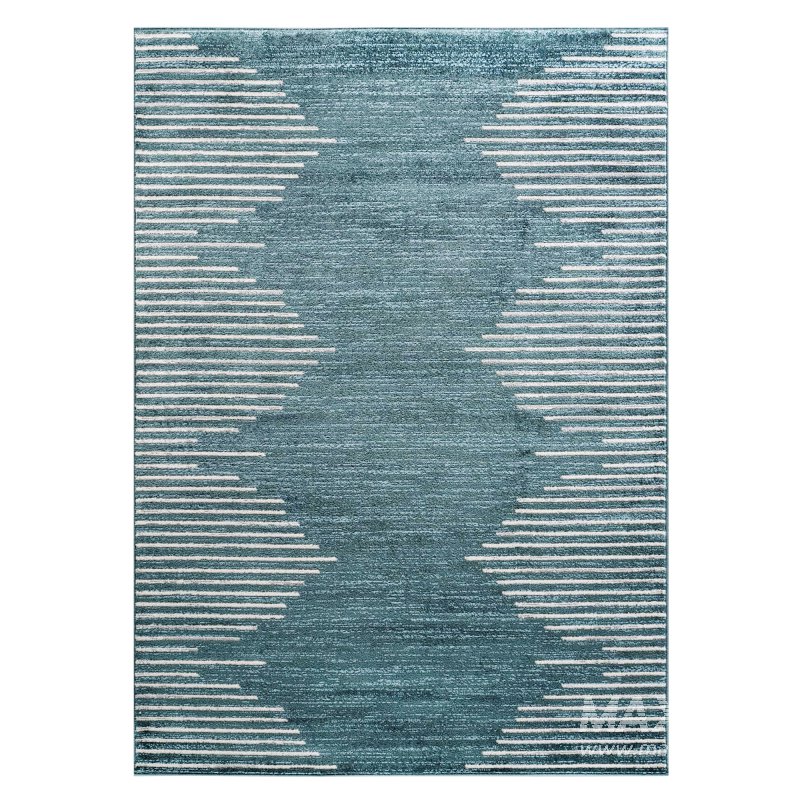 Rugshop Bohemian Stripe Stain Resistant High Traffic Living Room Kitchen Bedroom Dining Home Office Area Rug - Image 2