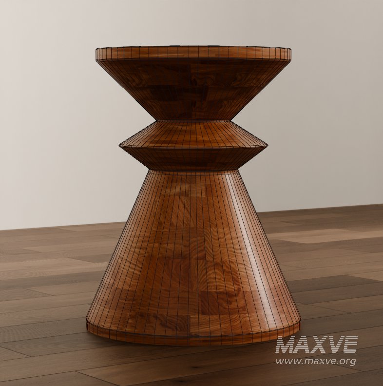 Artisan Carved Wooden Coffee Table - Image 1