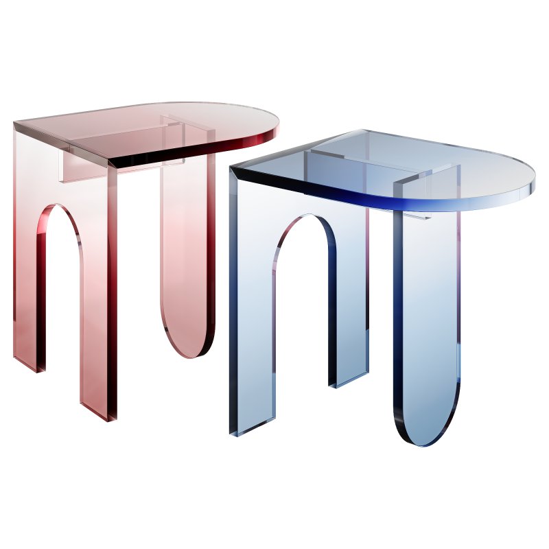 Arch Inspired Acrylic Side Table by Arch Under the Table - Image 3
