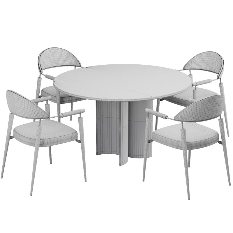 Dinning chair and table277 - Image 4