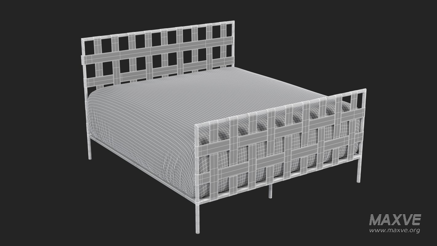Black Metal Bed - Image 9