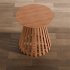 Modern Wooden Slatted End Table - Thumbnail 4