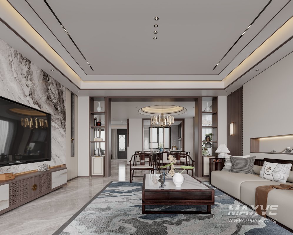 Chinese Living Room Dining Room - Image 3