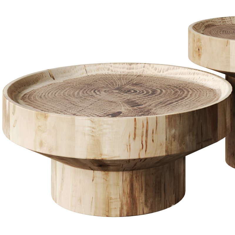 Saman Wood Round Tables by Beautifully Unique - Image 3