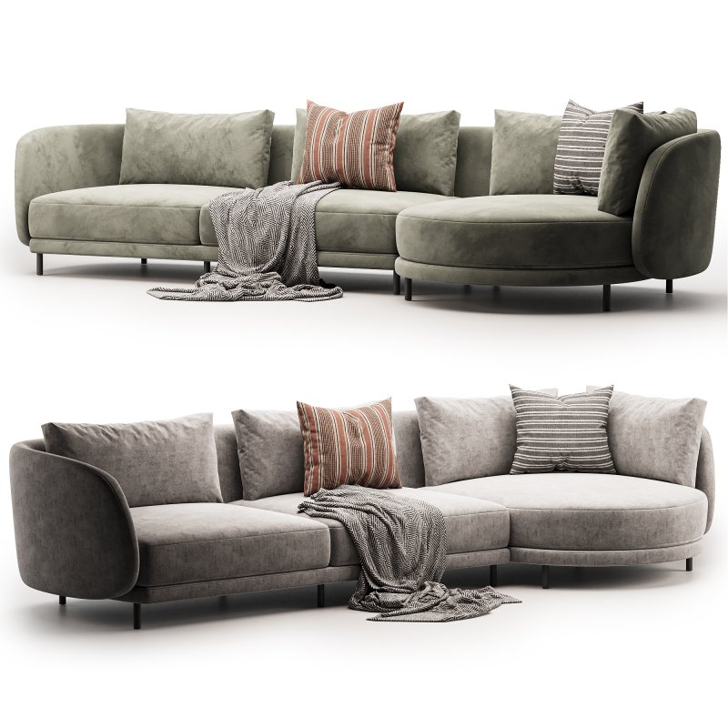 Carre Sofa & Chaise - Image 1