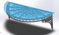 Artistic iron glass roof model: 3D printing, CNC metal processing - Thumbnail 1