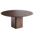 Porada Round walnut dining table - Thumbnail 1