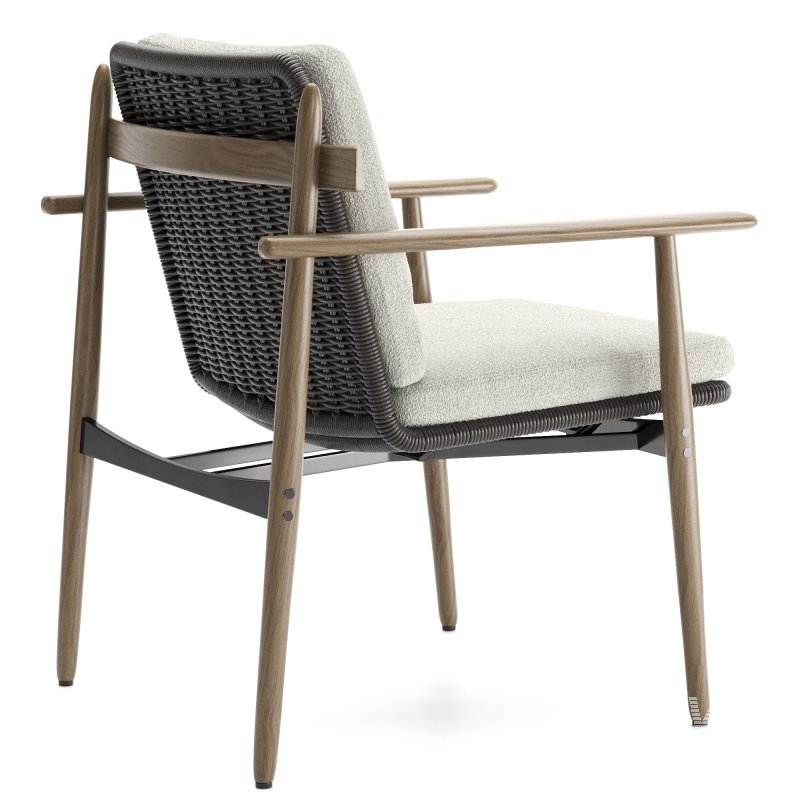 Minotti Trio Outdoor Dining Chair - Image 2