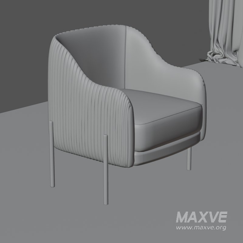 Modern Upholstered Armchair - Image 4