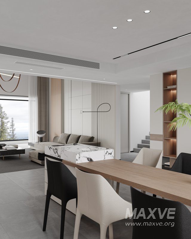 Modern living and dining room - Image 8