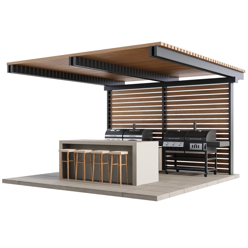 Modern Outdoor Kitchen 27 - Image 4