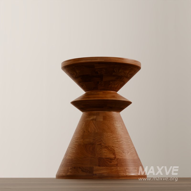 Artisan Carved Wooden Coffee Table - Image 2