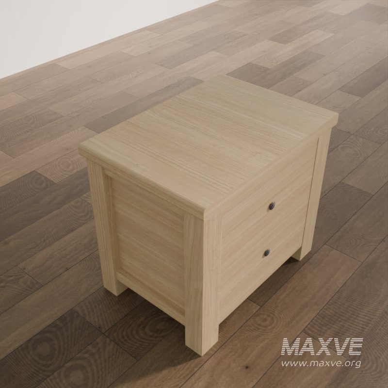 Classic Light Wood Nightstand - Image 2