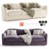 Bacio Cream Boucle Sofa with Bleached Oak Legs - Thumbnail 2